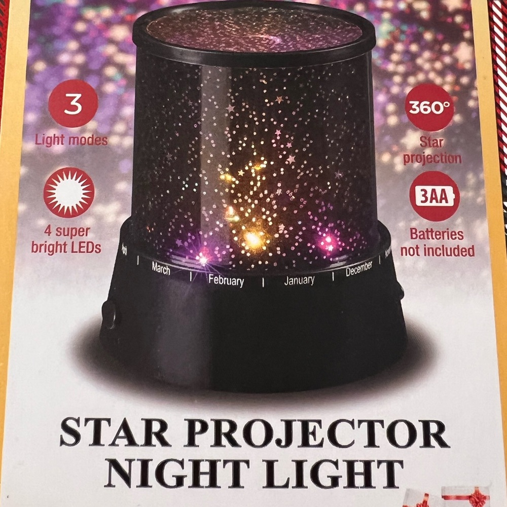 Star Projector Night Light - Picture 2 of 6